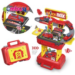 KB023665-KB023672 KB023677-KB023680 - Box play set 2in1 DIY adventure track car toys parking kids